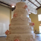 Signature Cakes by Vicki - White and Pink Sugar Flowers