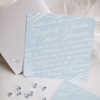 Southall Eden Paperie Pale Blue Invitation