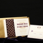 Southall Eden Paperie Purple and Gold Regal Invitation
