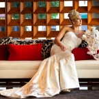 b. Hughes Bridal Badgley Mischka Gown with Mermaid Train
