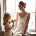 Custom Bridal Gown and Flower Girl Dress