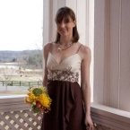 Custom Bridesmaid Dress in Brown
