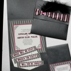Southall Eden Paperie Old Hollywood Pink Invitation