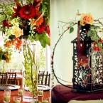 Cedarwood Countryside Wedding Floral Centerpieces