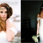 Off Shoulder Vera Wang Gown at b. Hughes Bridal