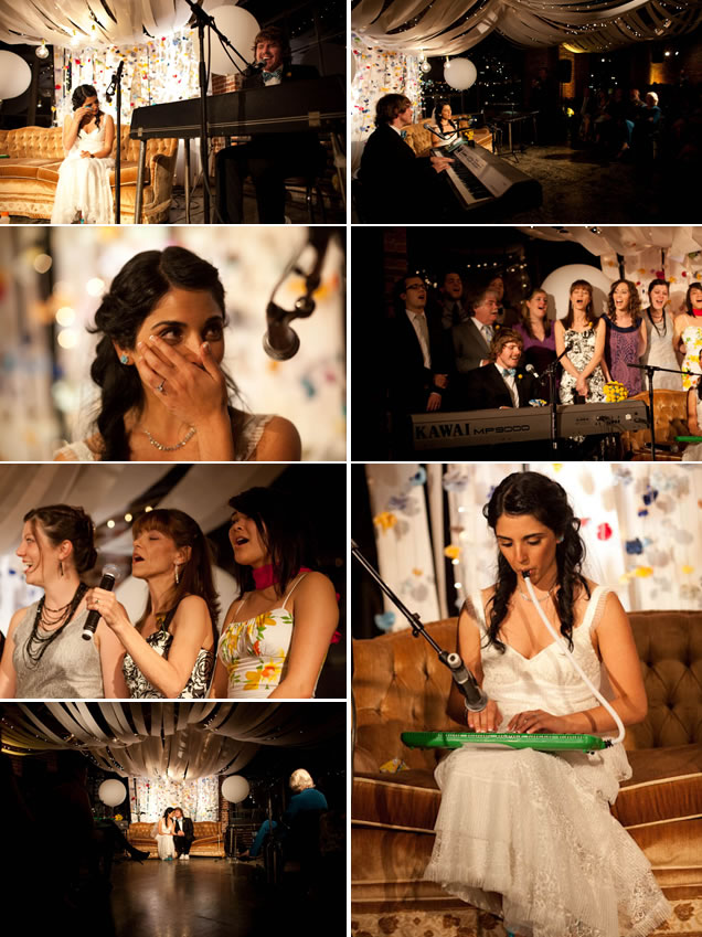 guest and couple wedding music serenade