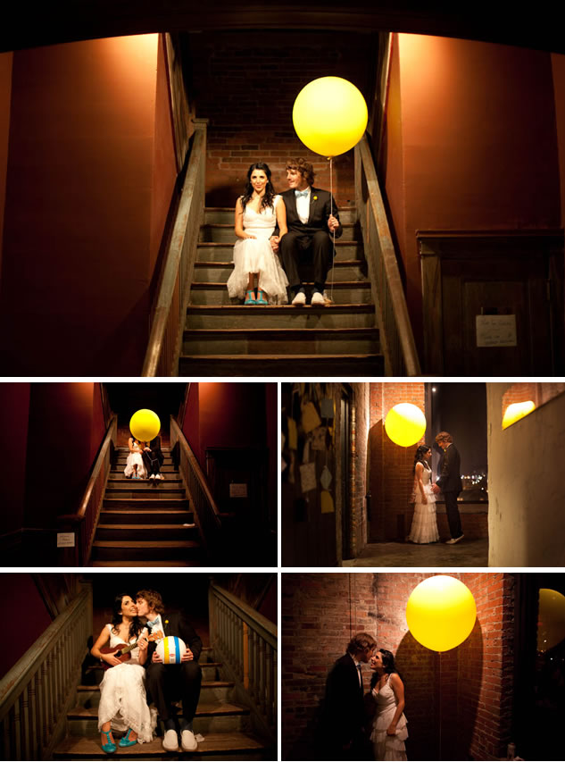 yellow balloon nashville wedding