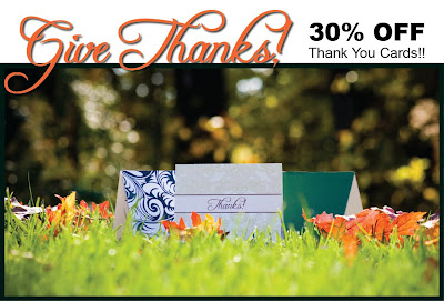 thank you cards on sale