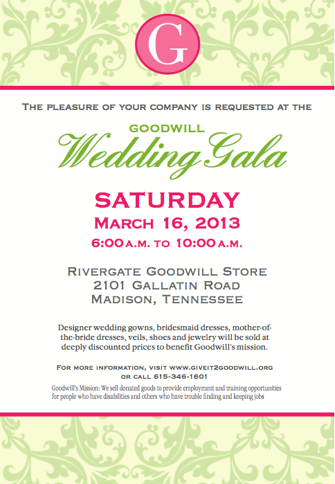 Goodwill Wedding Gala; All Gowns Under $400 image