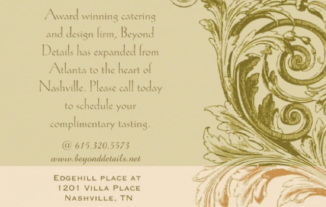 Beyond Details Catering Bridal Tasting image