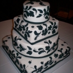 Signature Cakes by Vicki - Black and White Swirls