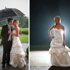 The White Room Casablanca Rouched Satin Gown