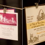 Custom Wedding Invitations by Designs in Paper