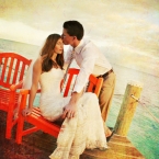 Bahamas Destination Wedding Water Portrait