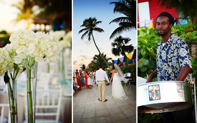 Bahamas Destination Wedding Pocket Decor