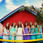 Bahamas Destination Wedding Bridal Party