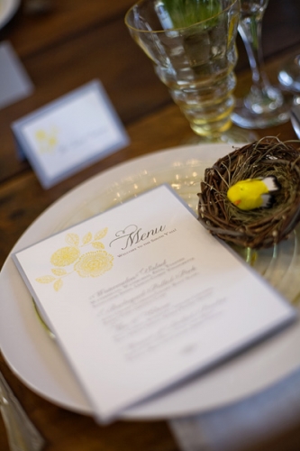 Front Porch Farms Table Setting with Menu