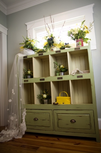 Front Porch Farms Decorated Cabinet