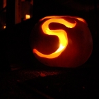 Lotus Blossom Photography Pumpkin Carved with Couple’s Initial