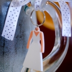 Lotus Blossom Photography Bridal Shower Keychain