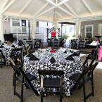 Pink and Black Wedding at CJ’s Off The Square