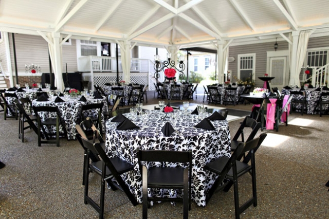 Pink and Black Wedding at CJ’s Off The Square