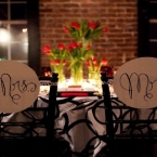 Opulent Couturier Classic Couture Red and Black Mr and Mrs Chairs