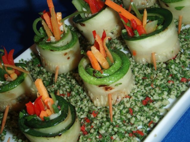 A Catered Affair’s Grilled Zucchini Firecrackers