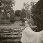 b. Hughes Bridal Romona Keveza Sleeveless Wedding Gown with Train