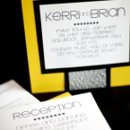 Southall Eden Paperie Yellow Gray Modern Invitation