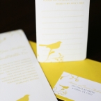 Southall Eden Paperie Yellow Bird Invitation