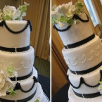 Signature Cakes by Vicki - Black with Sugar Flowers
