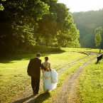 Couple Walking Engagement Session