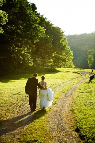 Couple Walking Engagement Session