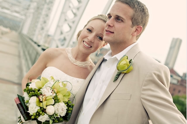 Enchanted Florist Wedding Bouquet and Boutonniere Shelby Bridge