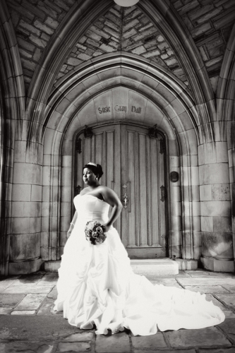 Wedding Day by jHenderson Studios Scarritt-Bennett Wedding Bride standing alone