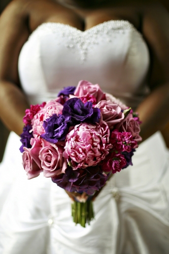 Wedding Day by jHenderson Studios Scarritt-Bennett Wedding Bride holding Bouquet