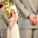 Red and Blue DIY Wedding by Jonathon Campbell Photography Couple During Ceremony