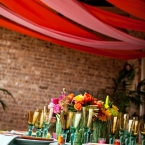 Sasha Souza Modern Bold Pink Teal Yellow Wedding