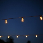 Enchanted Florist Southern Farm Wedding Photo of Reception Lighting