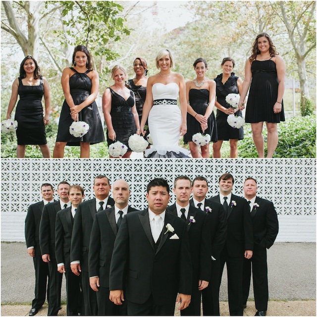 rocketown wedding black white fun dancing