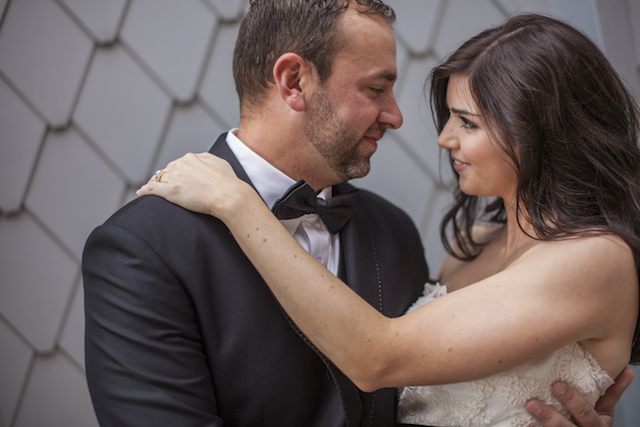 sleek, rooftop downtown wedding nashville