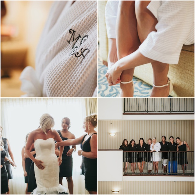 rocketown wedding black white fun dancing