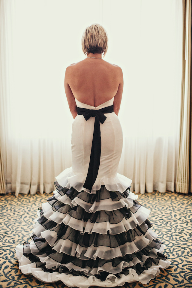 rocketown wedding black white fun dancing