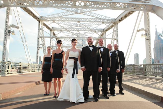 sleek, rooftop downtown wedding nashville