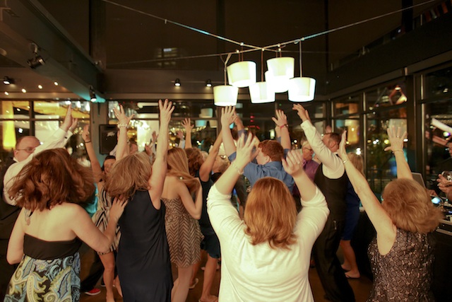 sleek, rooftop downtown wedding nashville