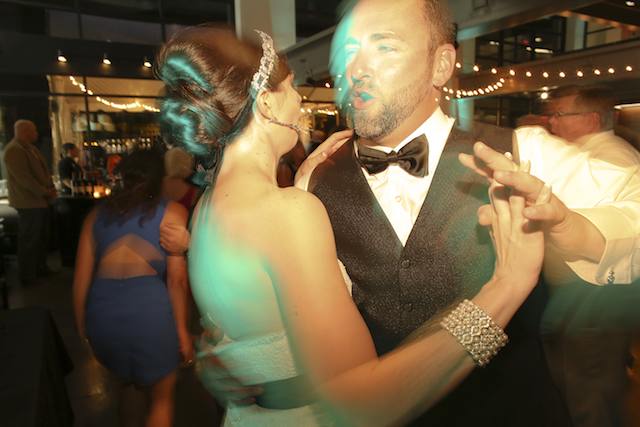 sleek, rooftop downtown wedding nashville