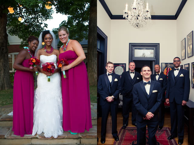 african american bride nashville, beautiful franklin tn wedding, colorful, mint, fuchsia tangerine, plum