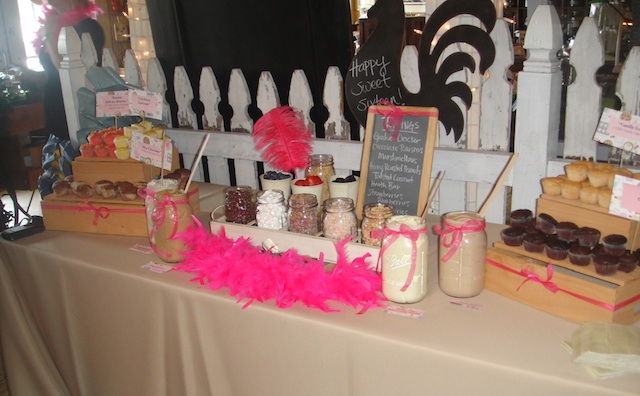 cupcake bar, chefs market, best nashville wedding food