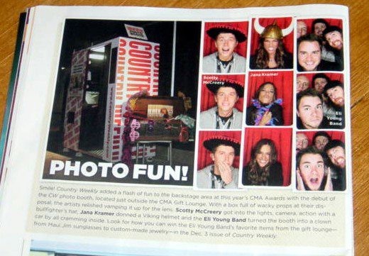 country weekly, celebrity wedding nashville, photo booth ideas, nashville 